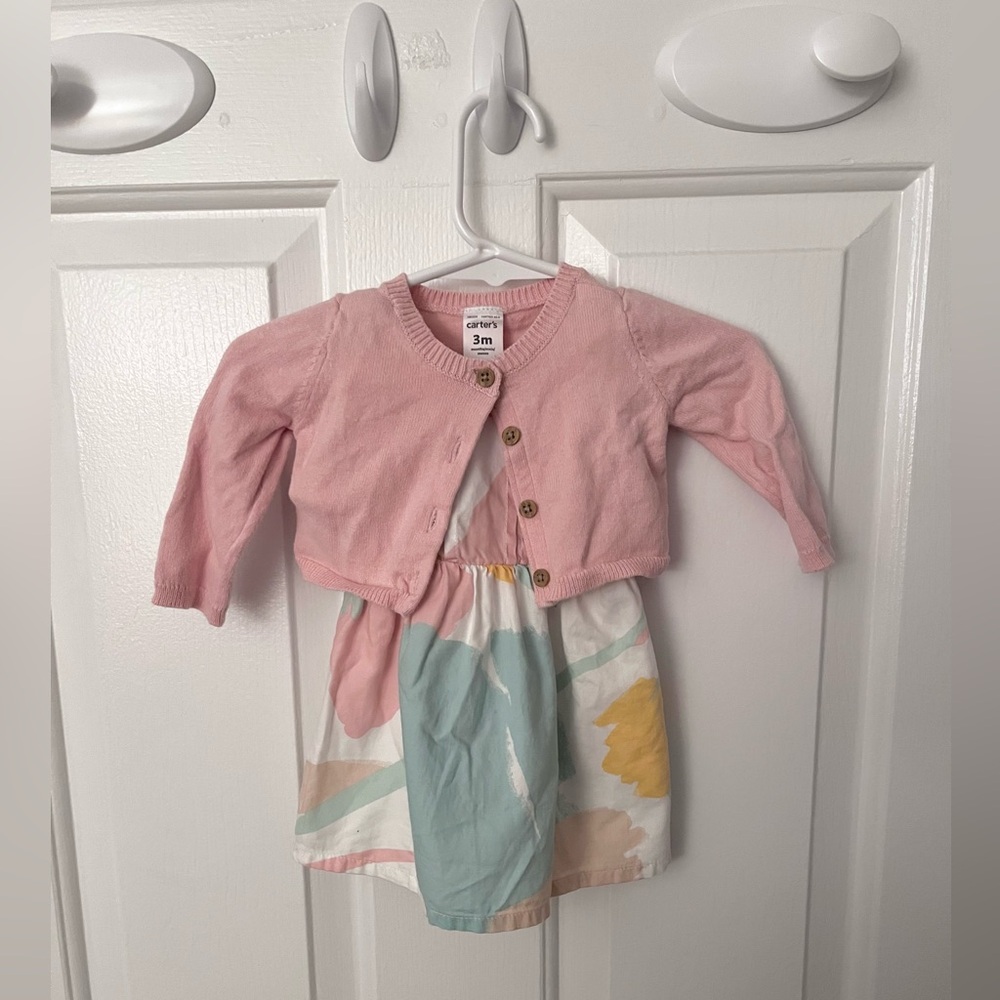 Abstract Spring/Summer 2 Piece Dress Set